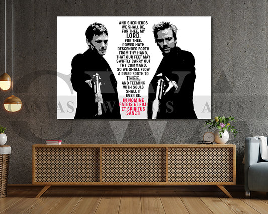 The Boondock Saints Canvas Wall Art Movie Poster Print