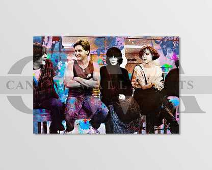 The Breakfast Club Canvas Wall Art Abstract Movie Poster
