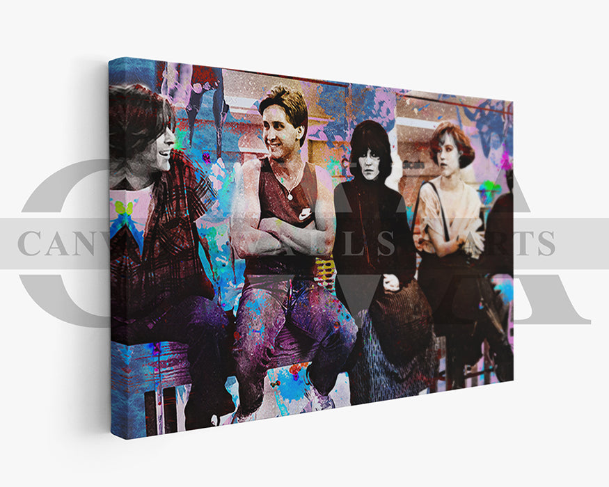 The Breakfast Club Canvas Wall Art Abstract Movie Poster