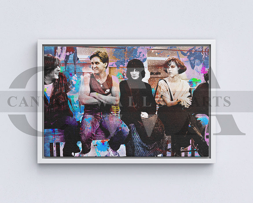 The Breakfast Club Canvas Wall Art Abstract Movie Poster