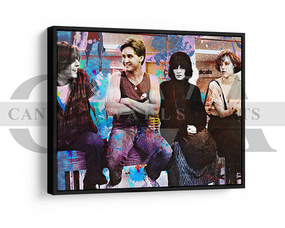 The Breakfast Club Canvas Wall Art Abstract Movie Poster