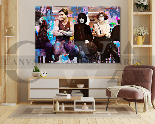 The Breakfast Club Canvas Wall Art Abstract Movie Poster