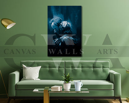The Clown Canvas Wall Art Abstract Movie Poster Print