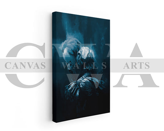 The Clown Canvas Wall Art Abstract Movie Poster Print