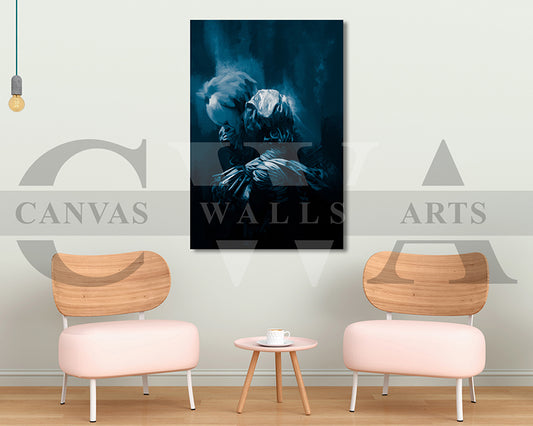 The Clown Canvas Wall Art Abstract Movie Poster Print