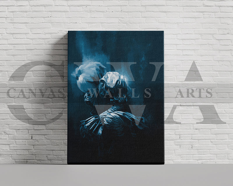 The Clown Canvas Wall Art Abstract Movie Poster Print