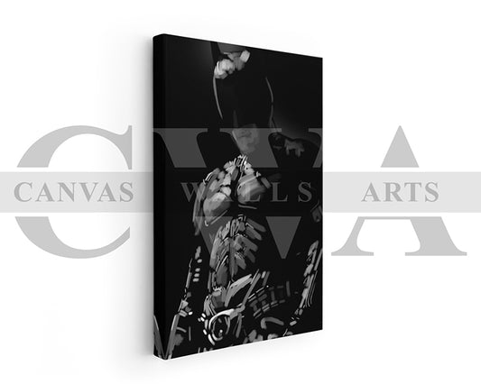 The Dark Knight Canvas Wall Art Abstract Movie Poster