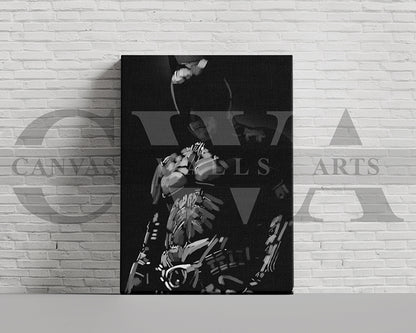 The Dark Knight Canvas Wall Art Abstract Movie Poster