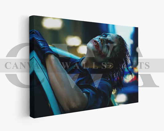 The Dark Knight Jocker Canvas Wall Art Movie Poster