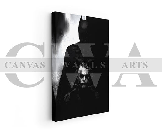 The Dark Knight Canvas Wall Art Abstract Movie Poster
