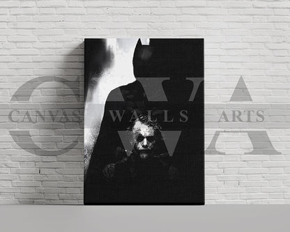 The Dark Knight Canvas Wall Art Abstract Movie Poster