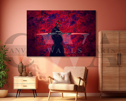 The Darth Maul Canvas Wall Art