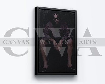 The Dude Toilet Canvas Wall Art Abstract Movie Poster Print