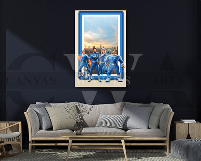 The Fantastic Four First Steps 2025 Canvas Wall Art
