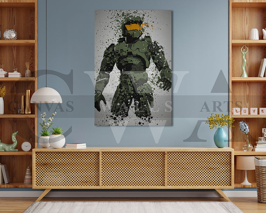 The Master Chief Canvas Wall Art