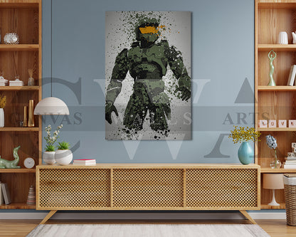 The Master Chief Canvas Wall Art