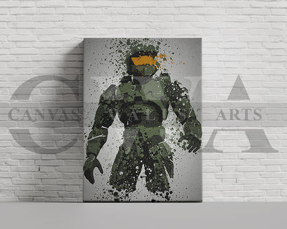 The Master Chief Canvas Wall Art