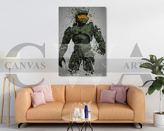 The Master Chief Canvas Wall Art