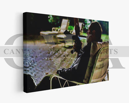 The Sopranos Tony Soprano Smoking Cigar Canvas Wall Art Movie Oil Painting Canvas Print