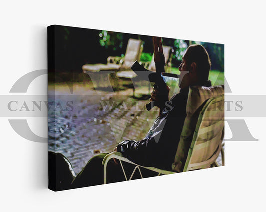 The Sopranos Tony Soprano Smoking Cigar Canvas Wall Art Movie Oil Painting Canvas Print