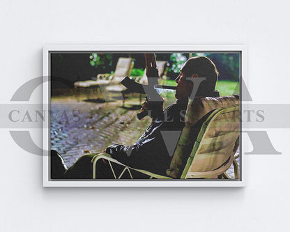 The Sopranos Tony Soprano Smoking Cigar Canvas Wall Art Movie Oil Painting Canvas Print