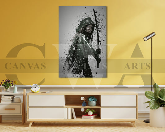 The Walking Dead Samurai Canvas Wall Art