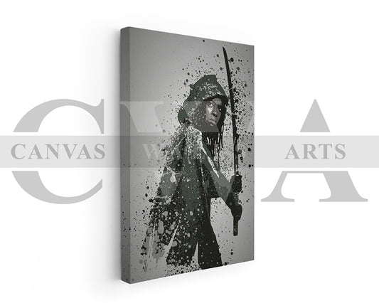 The Walking Dead Samurai Canvas Wall Art