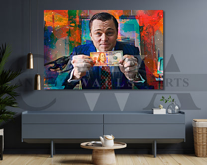 The Wolf of Wall Street Canvas Wall Art Abstract Movie Poster