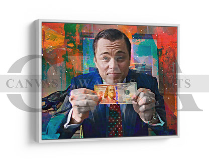 The Wolf of Wall Street Canvas Wall Art Abstract Movie Poster
