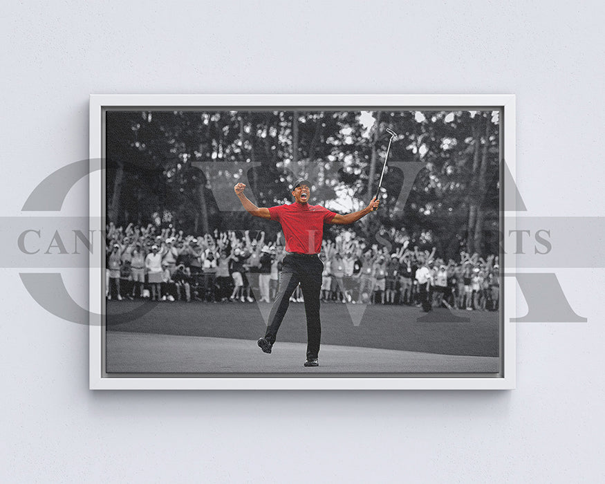 Tiger Woods 2019 Masters Canvas Wall Art