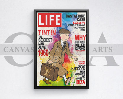 TinTin Life Canvas Wall Art