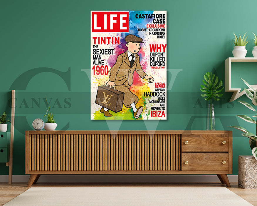 TinTin Life Canvas Wall Art