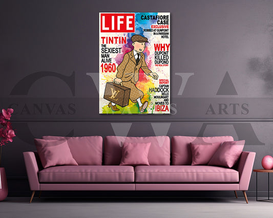 TinTin Life Canvas Wall Art