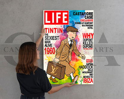 TinTin Life Canvas Wall Art