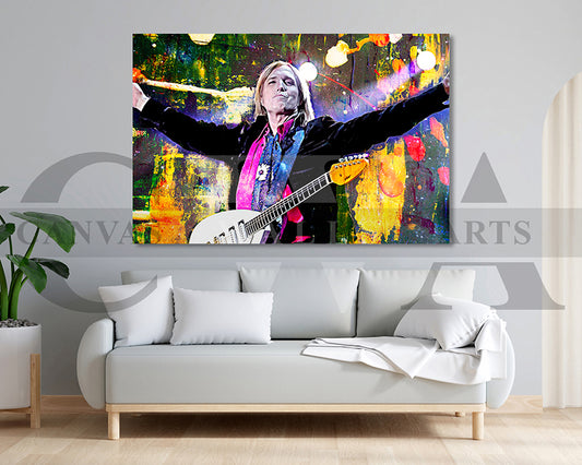 Tom Petty Canvas Wall Art