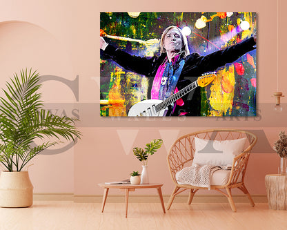 Tom Petty Canvas Wall Art