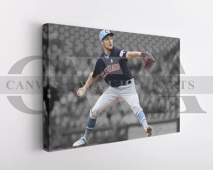 Trea Turner black and white canvas wall art