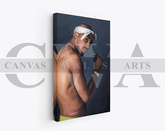 Tupac Shakur Canvas Wall Art