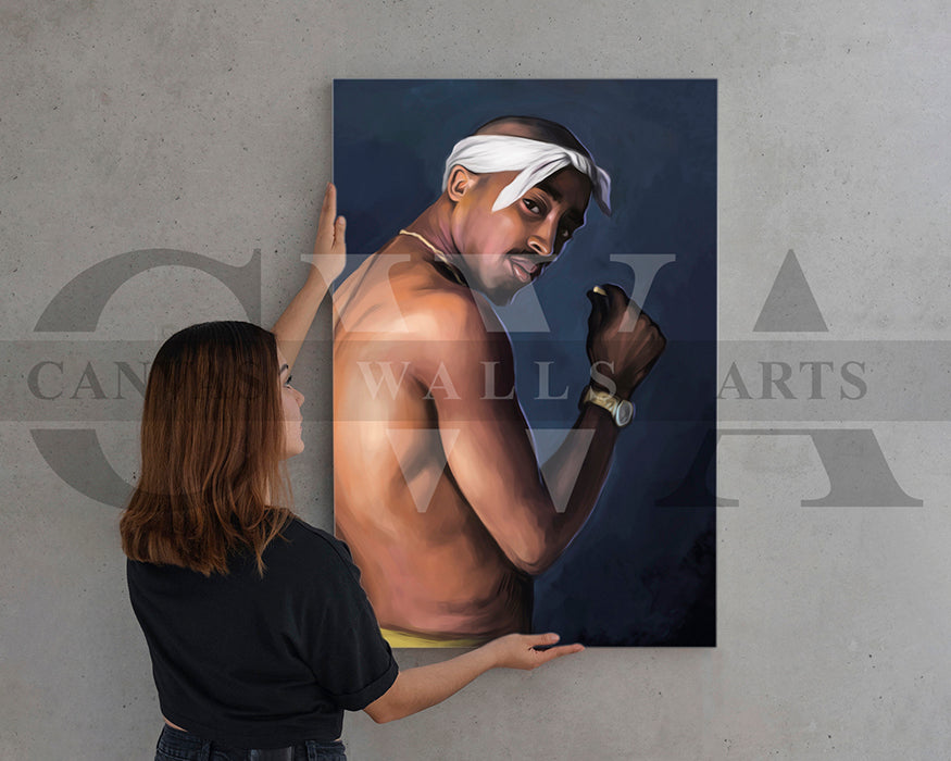 Tupac Shakur Canvas Wall Art