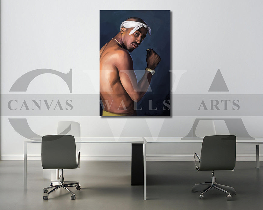 Tupac Shakur Canvas Wall Art