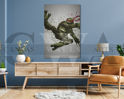 Turtles Raphael Canvas Wall Art