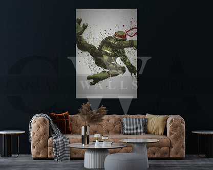 Turtles Raphael Canvas Wall Art