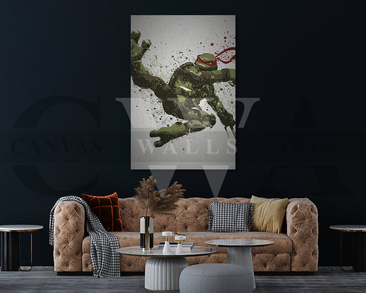 Turtles Raphael Canvas Wall Art