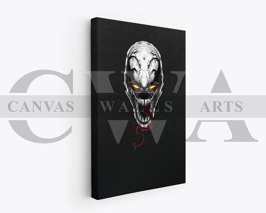 Venom Canvas Wall Art Abstract Movie Poster