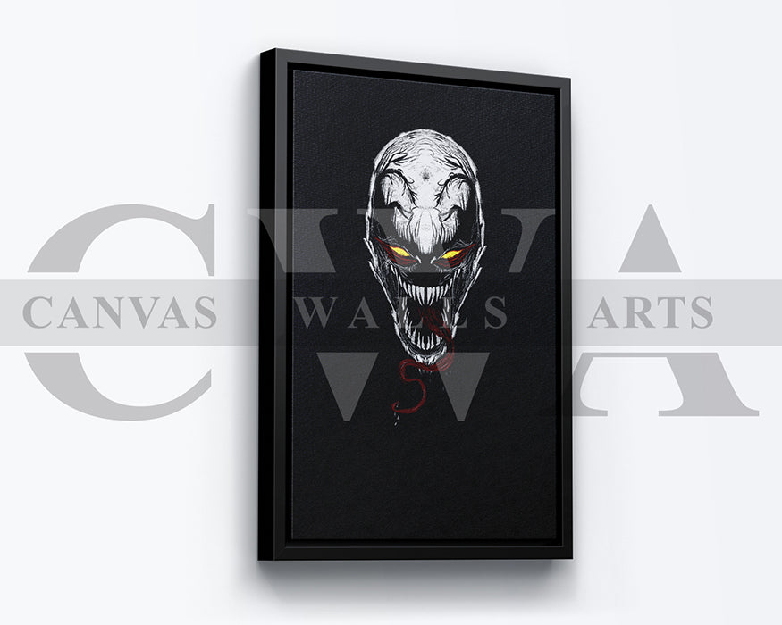 Venom Canvas Wall Art Abstract Movie Poster