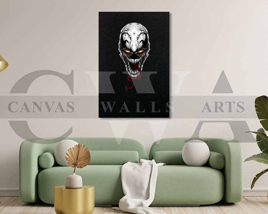 Venom Canvas Wall Art Abstract Movie Poster