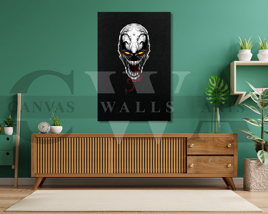 Venom Canvas Wall Art Abstract Movie Poster