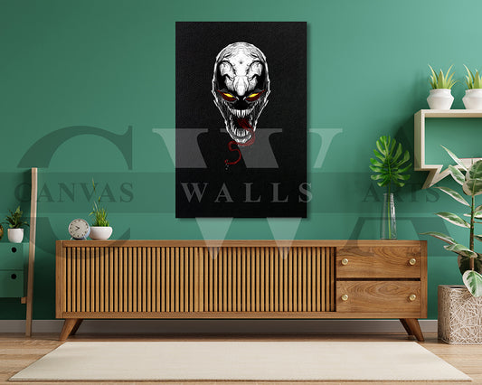 Venom Canvas Wall Art Abstract Movie Poster