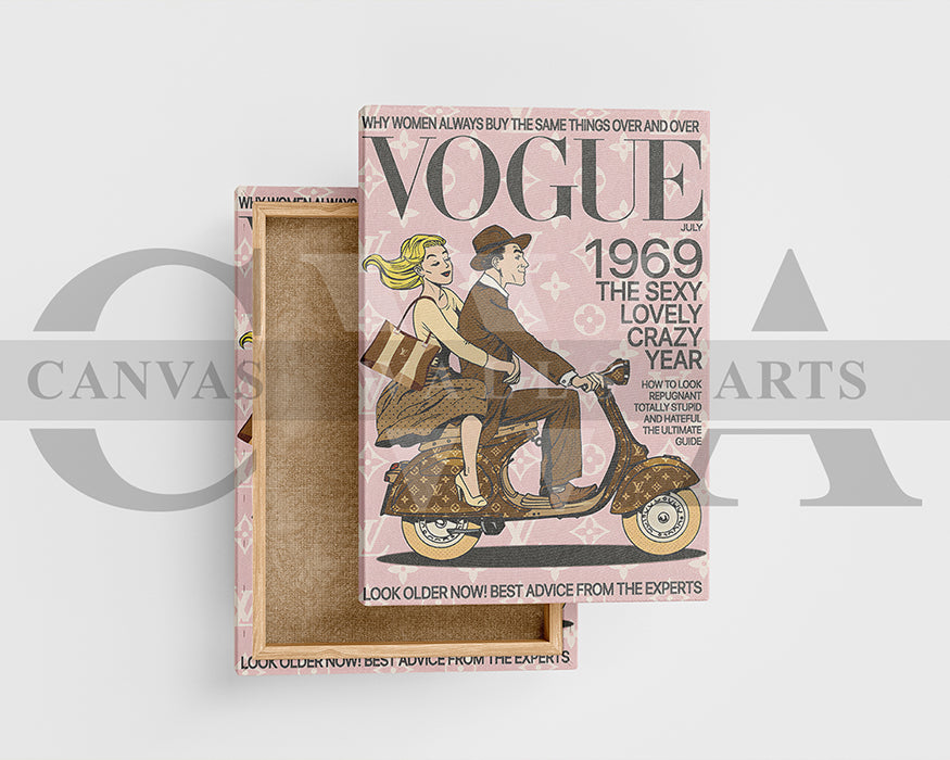 Vogue July 1969 Canvas Wall Art