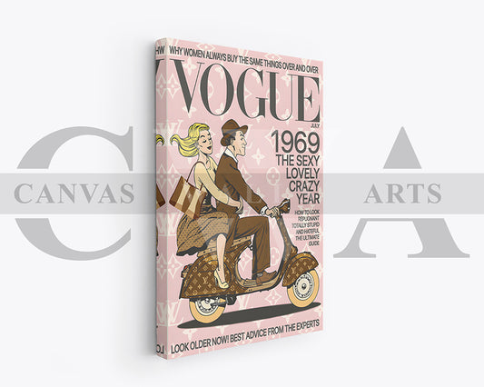 Vogue July 1969 Canvas Wall Art